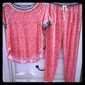 Pink Floral PJ Set